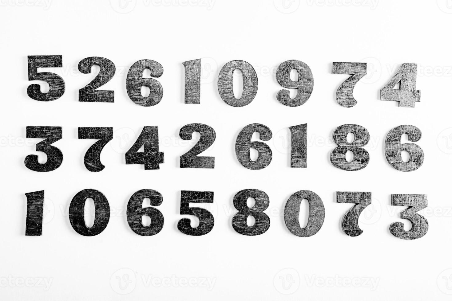 Background of numbers. from zero to nine. Finance data concept. Mathematic. Seamless pattern with numbers. financial crisis concept. Business success. photo