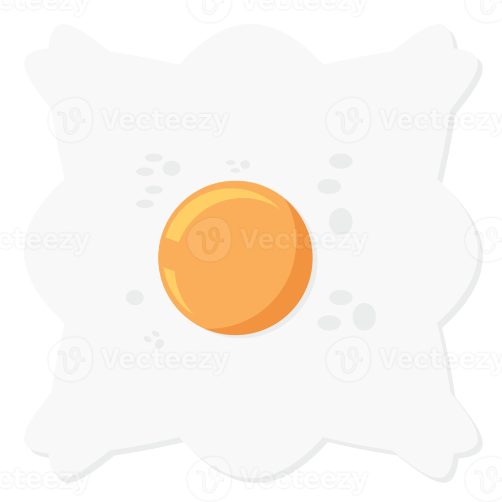 Fried Egg Yolk Fry Food Basic Shape png