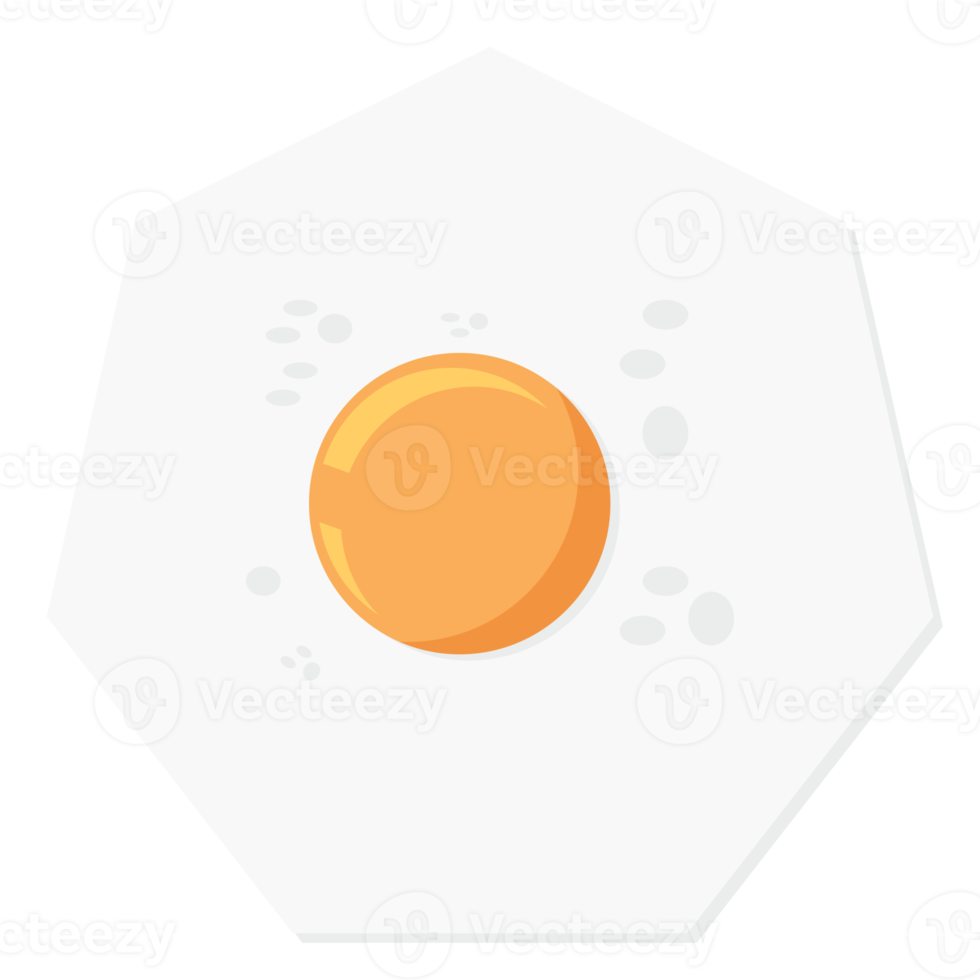 Fried Egg Yolk Fry Food Basic Shape png