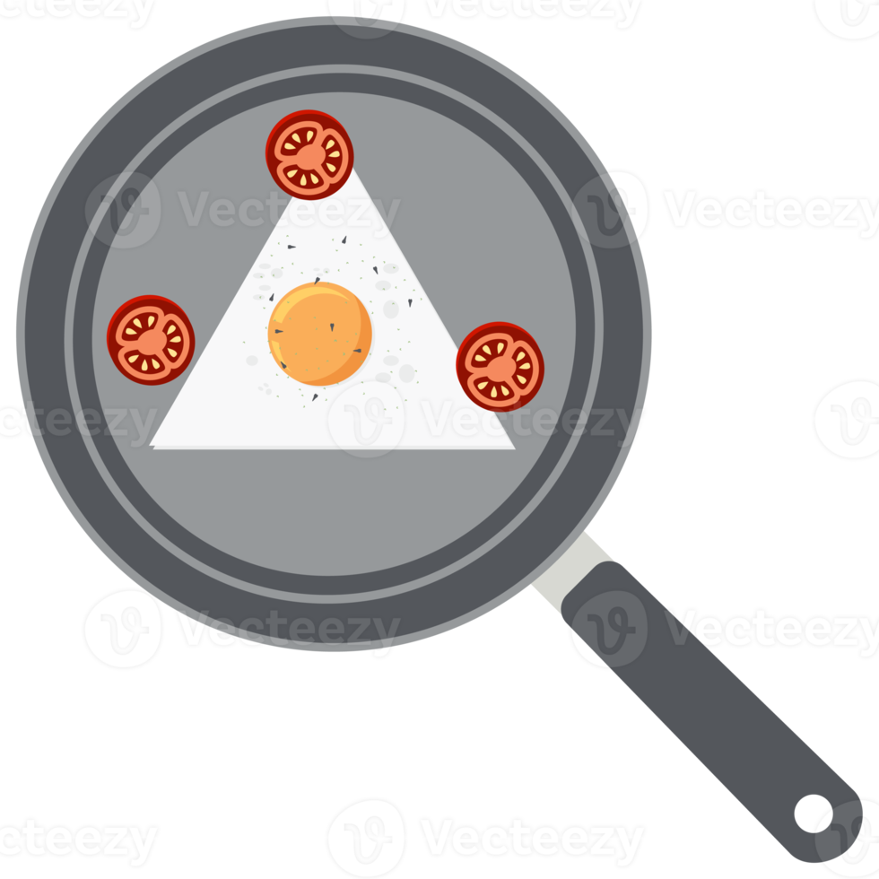 gebraten Ei Eigelb Tomate braten Portion Essen png