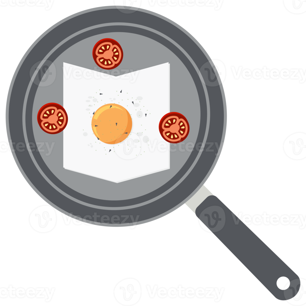 Fried Egg Yolk Tomato Frying Serving Food png