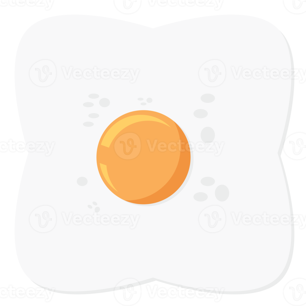 Fried Egg Yolk Fry Food Basic Shape png