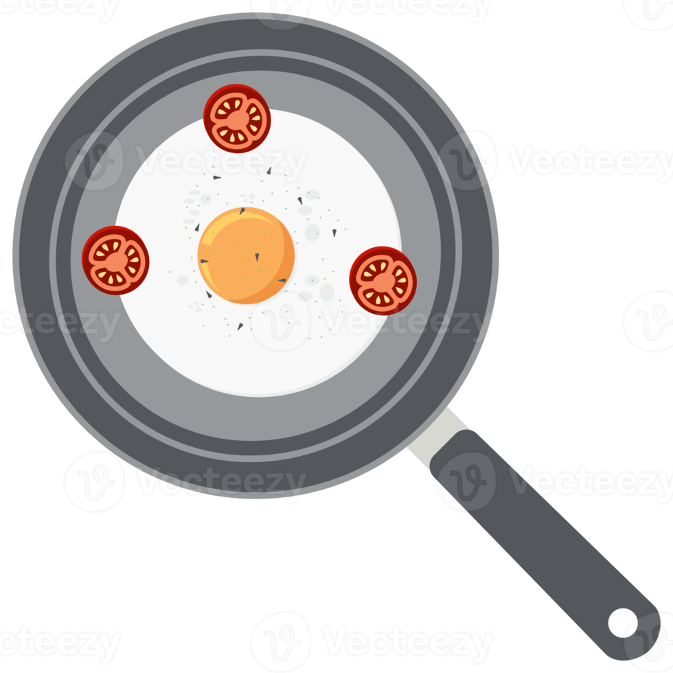 Fried Egg Yolk Tomato Frying Serving Food png