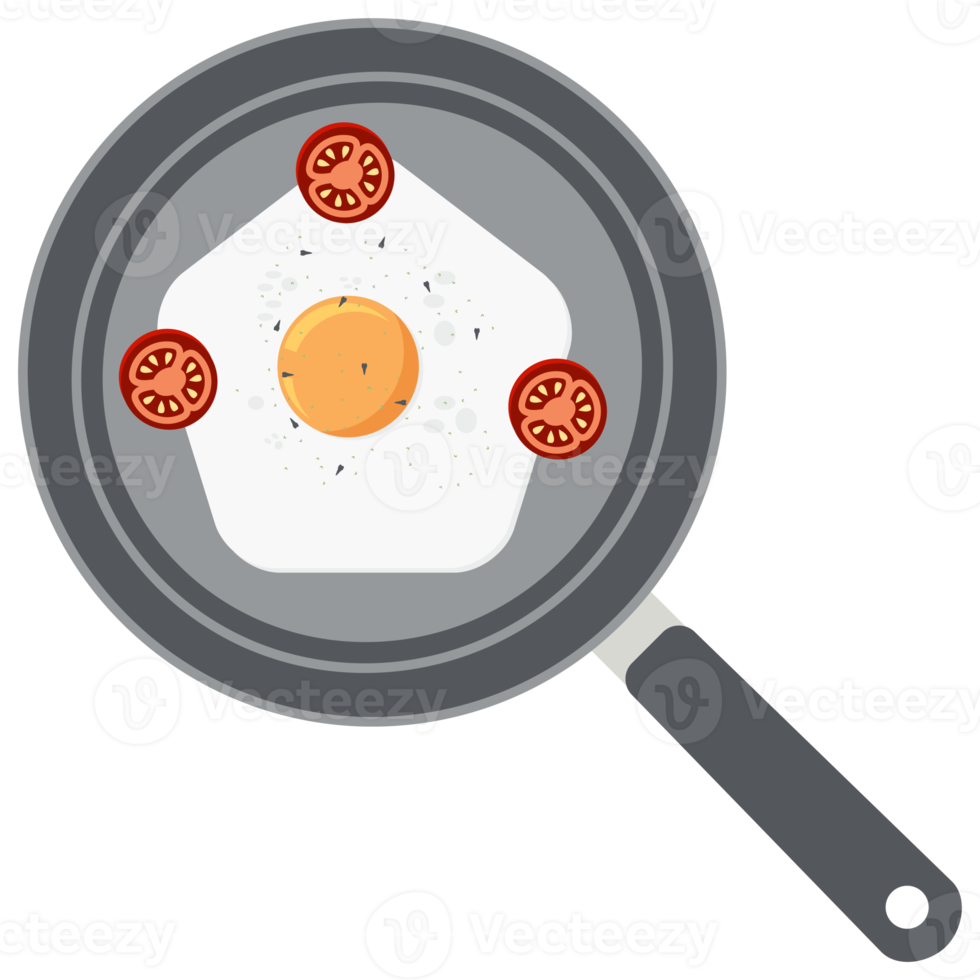 Fried Egg Yolk Tomato Frying Serving Food png