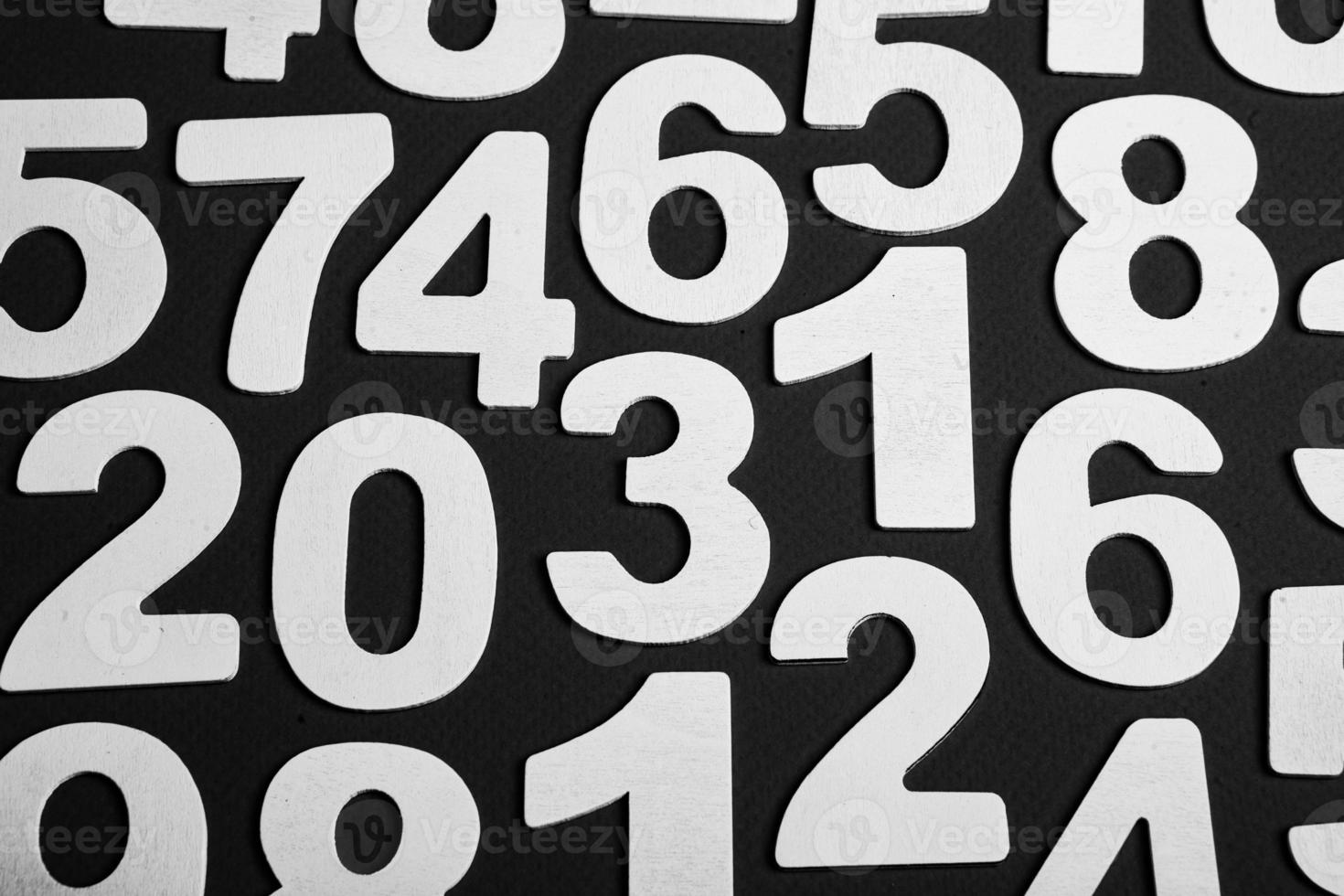 Numbers texture abstraction. Global economy crisis concept. Finance data or education concept. photo