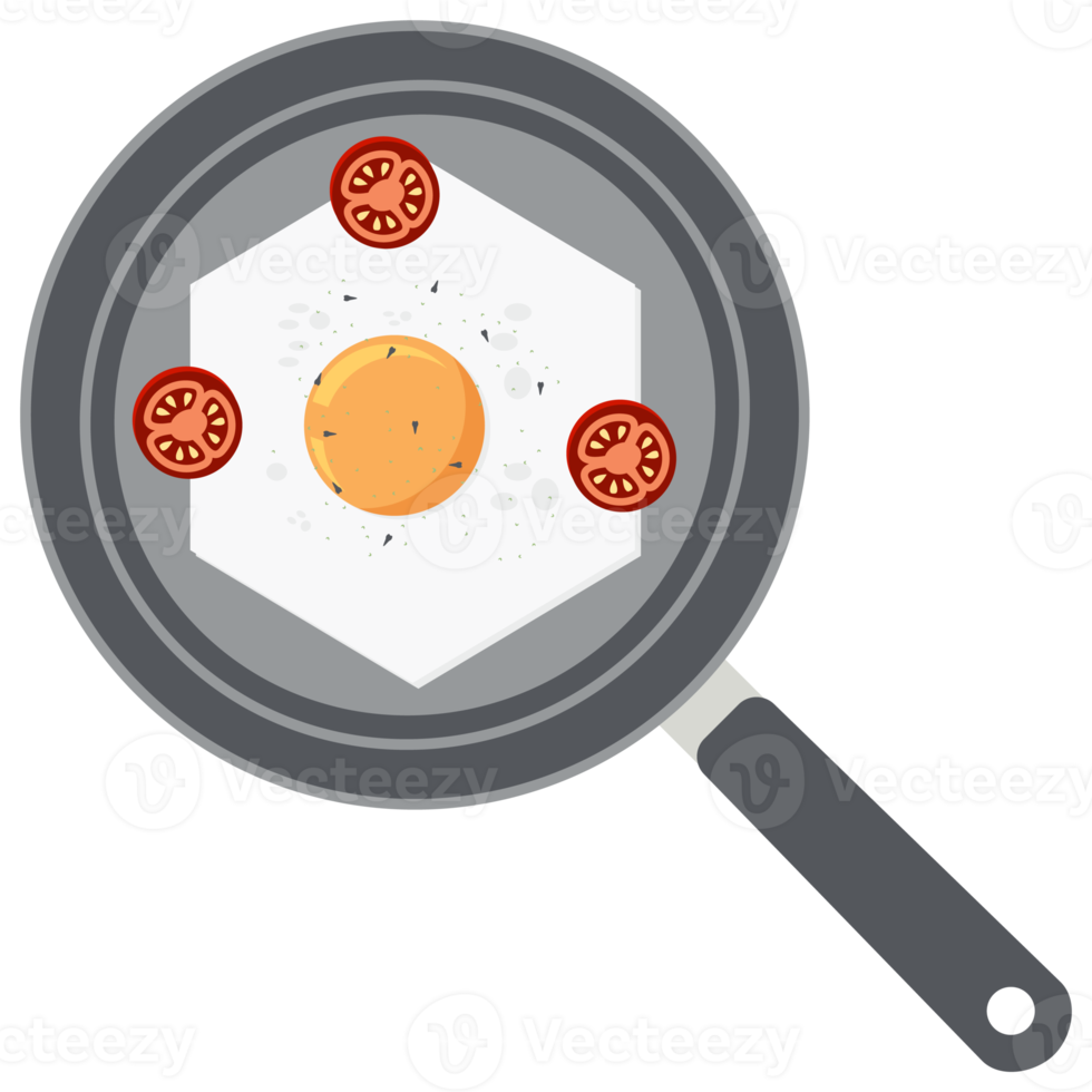 gebraten Ei Eigelb Tomate braten Portion Essen png