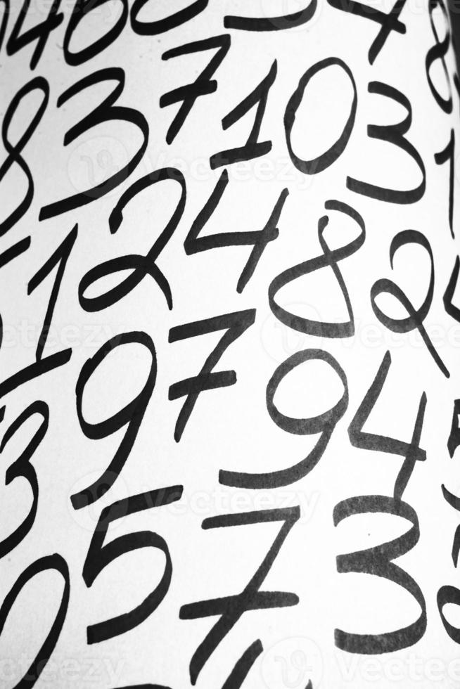 Numbers texture abstraction. Global economy crisis concept. Finance data or education concept. photo