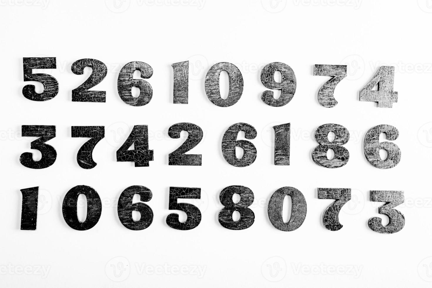 Numbers texture abstraction. Global economy crisis concept. Finance data or education concept. photo