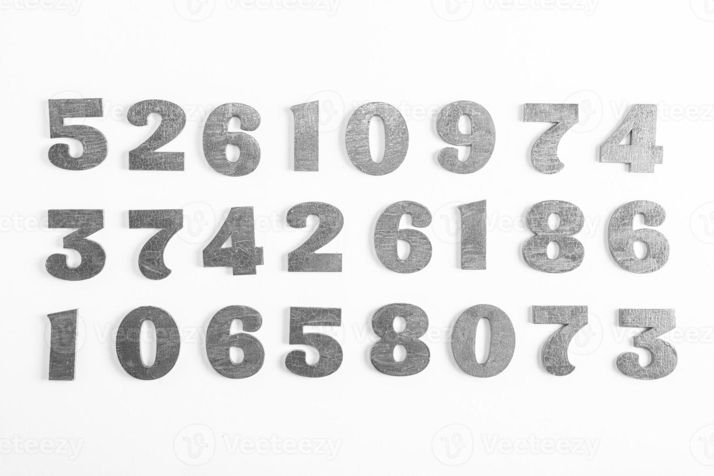 Background of numbers. from zero to nine. Finance data concept. Mathematic. Seamless pattern with numbers. financial crisis concept. Business success. photo