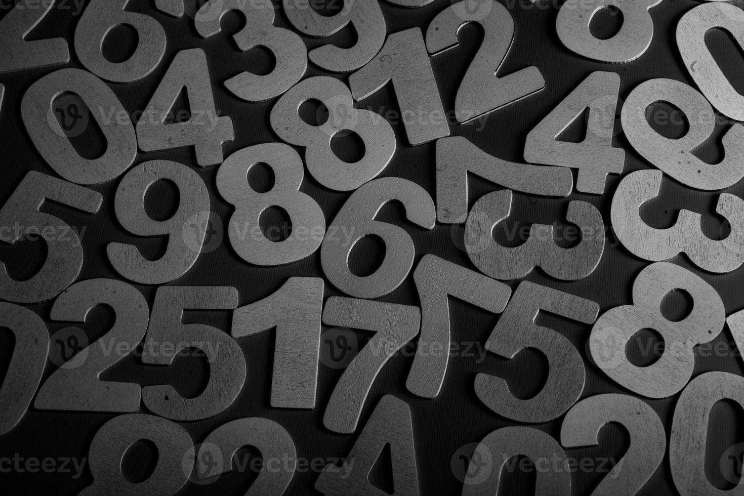 Background of numbers. from zero to nine. Finance data concept. Mathematic. Seamless pattern with numbers. financial crisis concept. Business success. photo