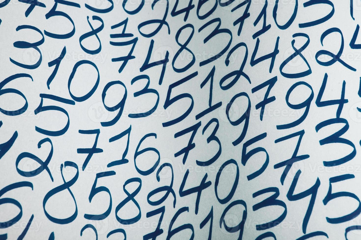 Numbers texture abstraction. Global economy crisis concept. Finance data or education concept. photo