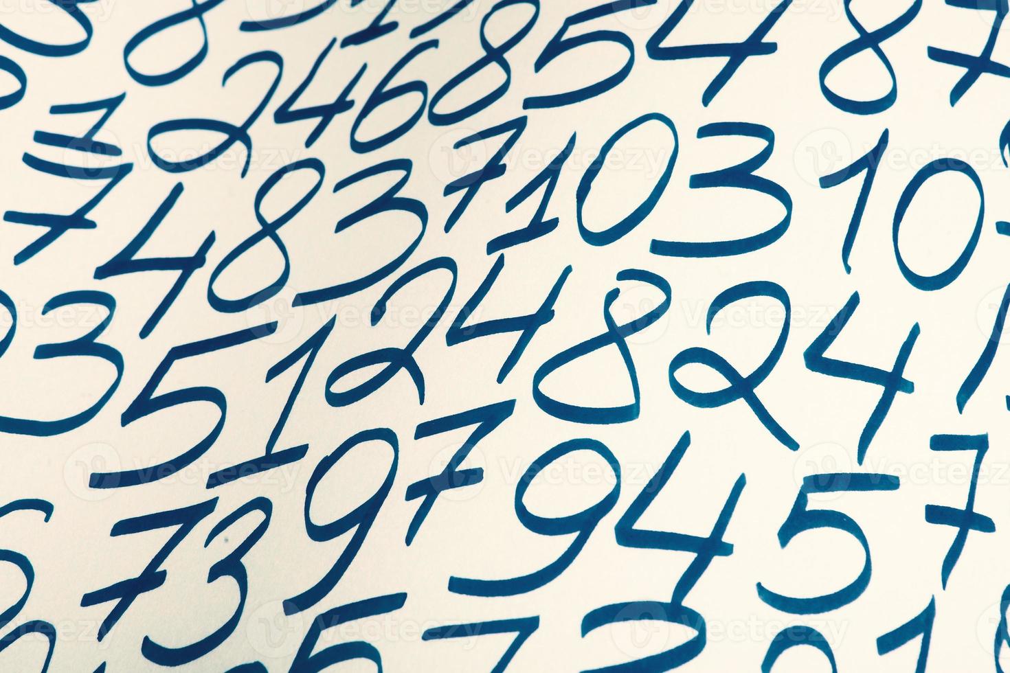 Numbers texture abstraction. Global economy crisis concept. Finance data or education concept. photo