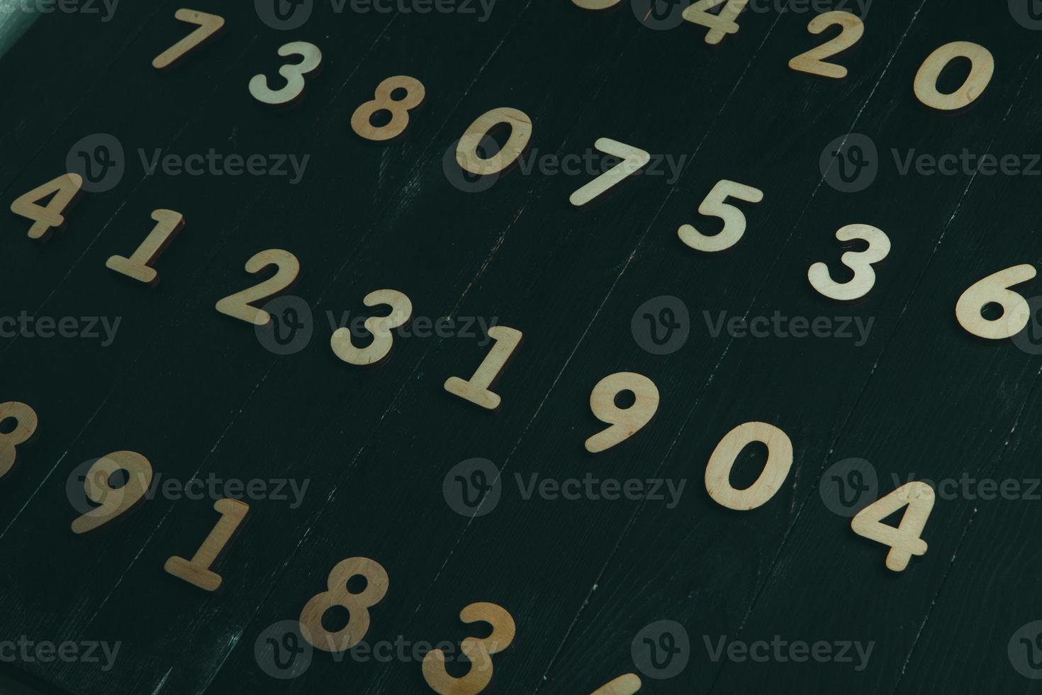 Background of numbers. from zero to nine. Finance data concept. Mathematic. Seamless pattern with numbers. financial crisis concept. Business success. photo