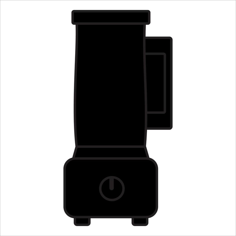 vector, imagen de licuadora máquina shilluoette icono, negro y blanco color en transparente antecedentes vector