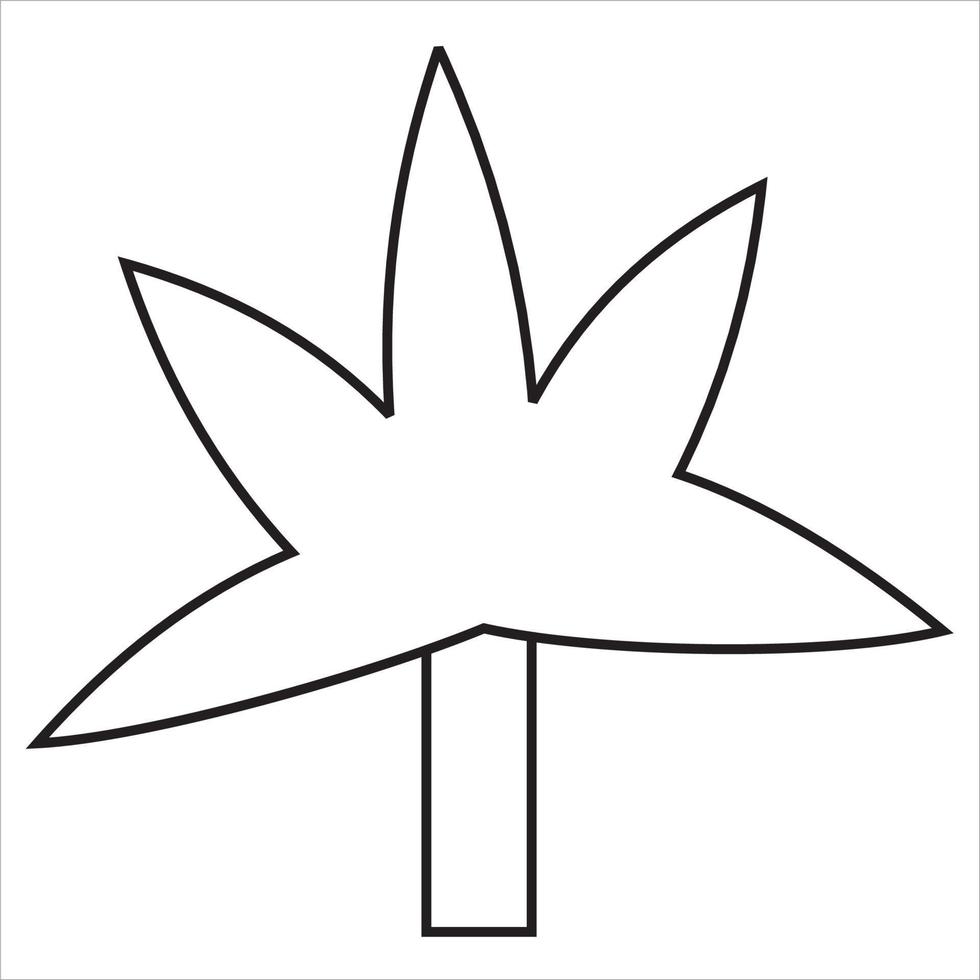 Vector, Image of cassava leaves, Black and white color, with transparent background vector