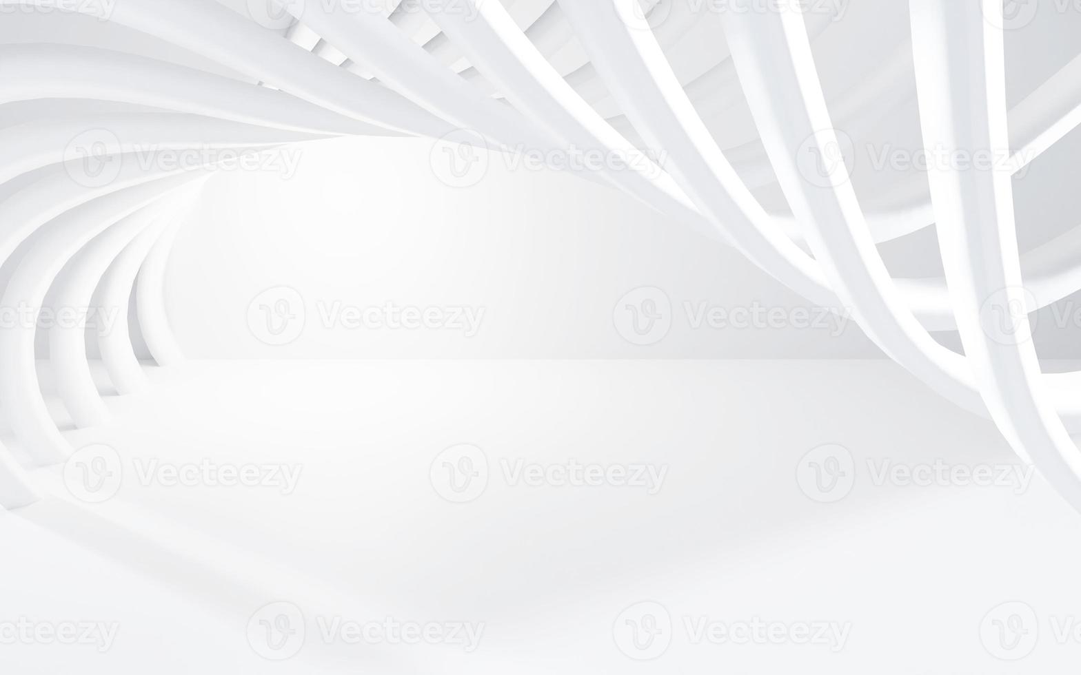 3D abstract white and gray color, modern design background with geometric round shape. 3D render illustration. photo