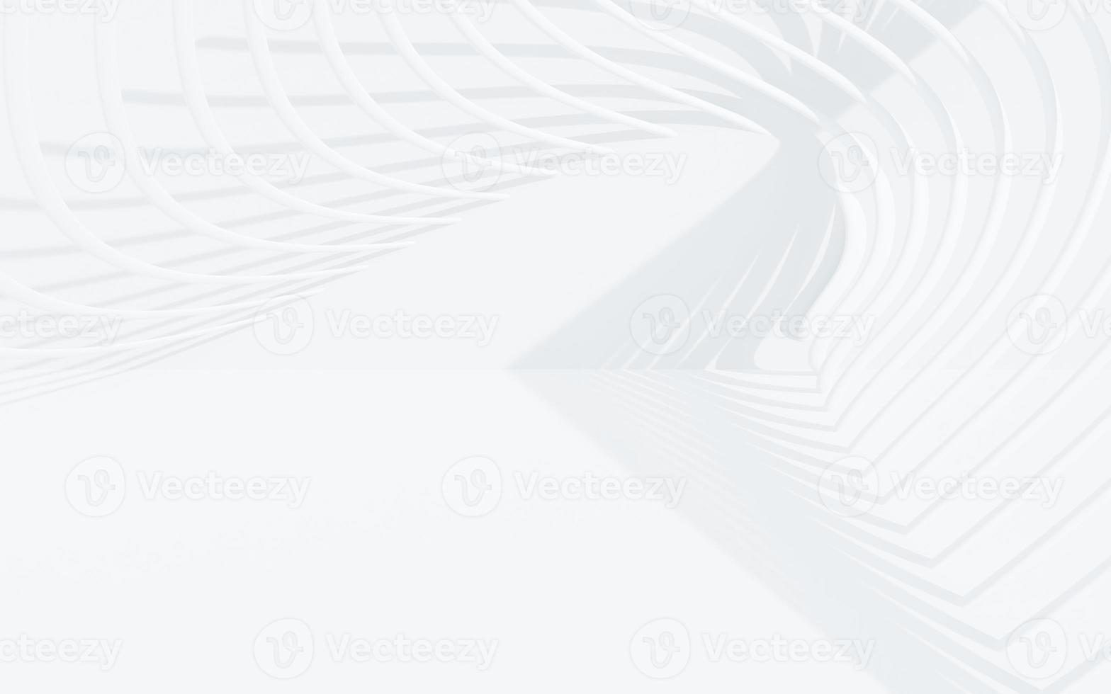 3D abstract  white and gray color, modern design background with curve line and shadow pattern. 3D render illustration. photo
