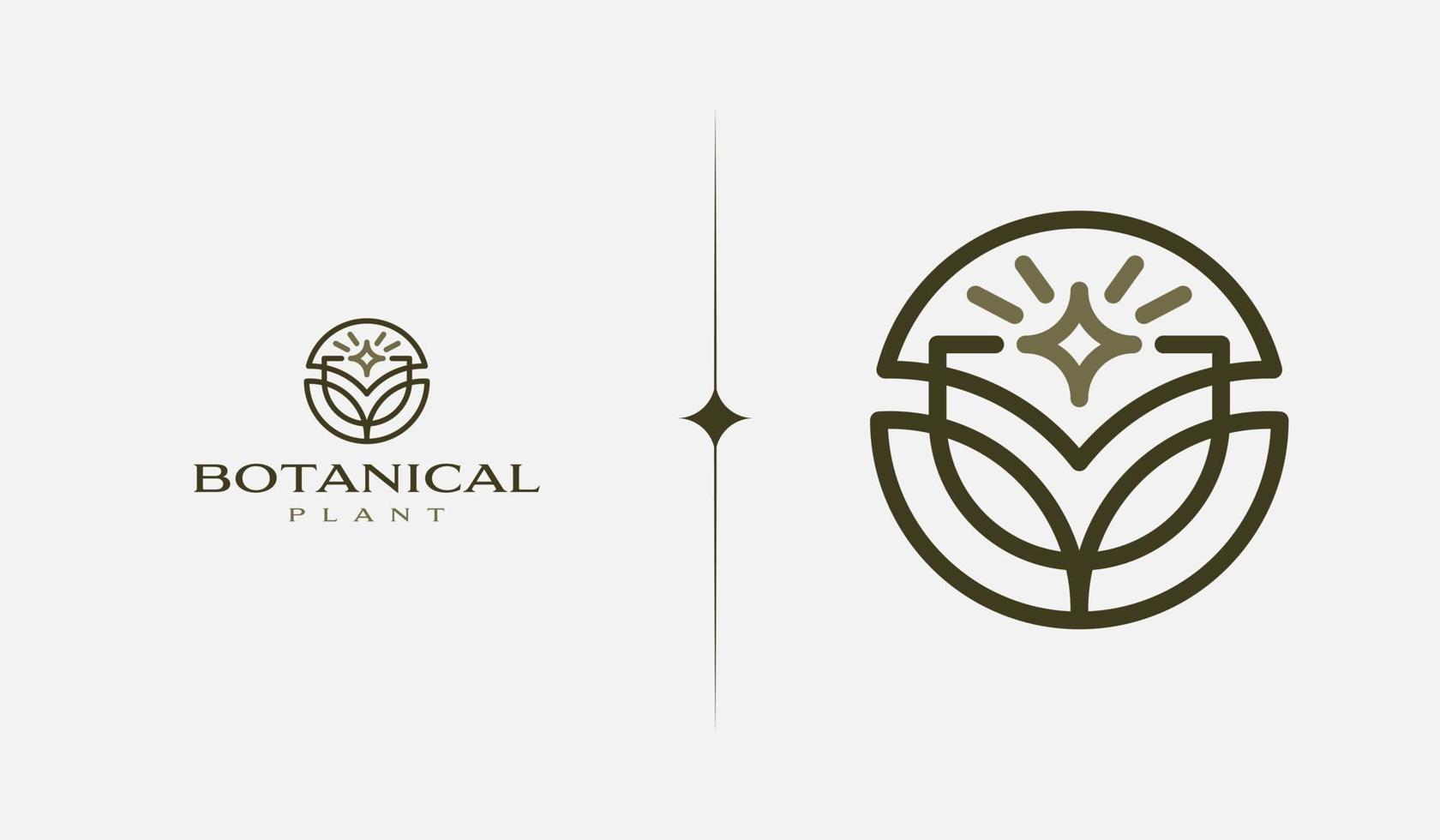 Leaf Flower Tree monoline. Universal creative premium symbol. Vector sign icon logo template. Vector illustration