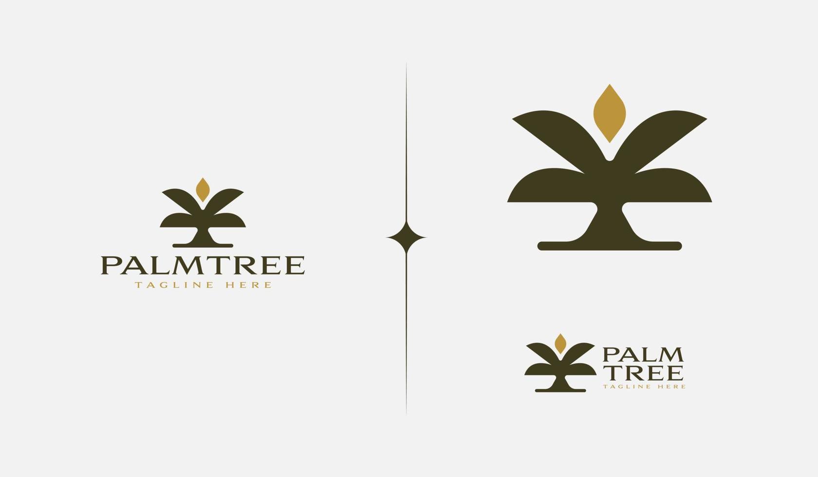 Palm Tree Summer Tropical. Universal creative premium symbol. Vector sign icon logo template. Vector illustration
