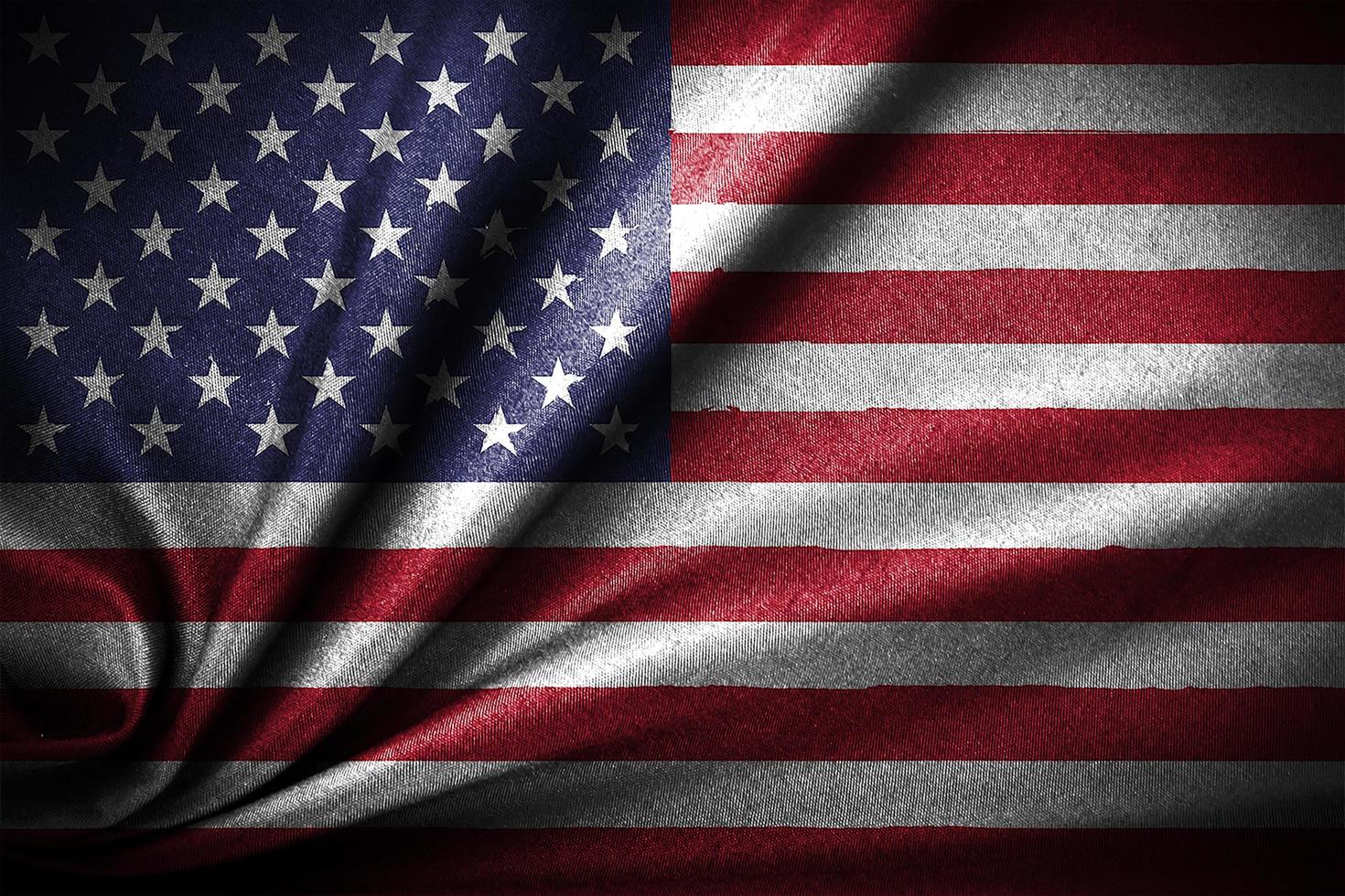 smooth curved of American Flag Wave Close Up for Memorial Day or 4th of July photo