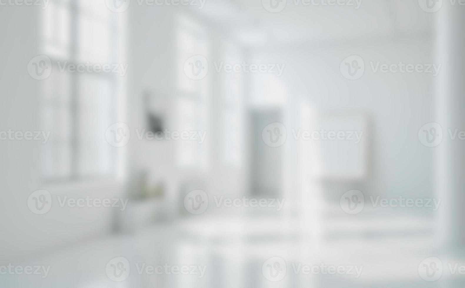 White blur abstract background from living room photo