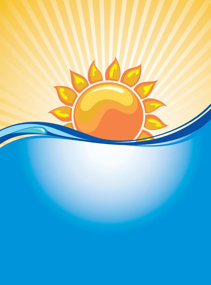 Sun icon . Weather illustration vector