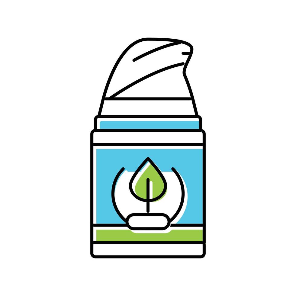 natural ingredient cream color icon vector illustration