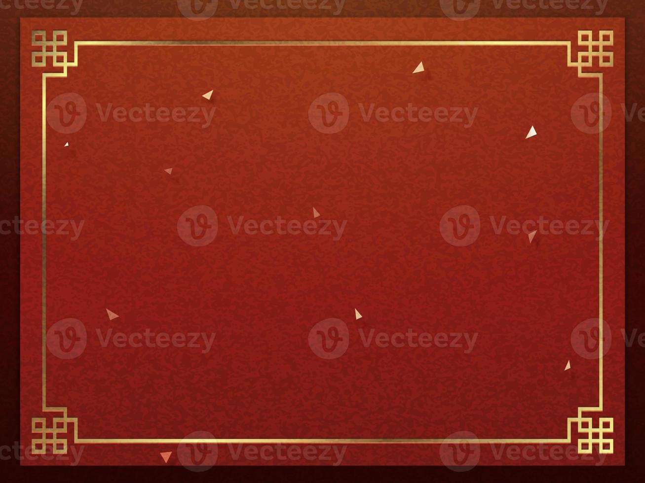 Illustration of Chinese styel oriental background. photo