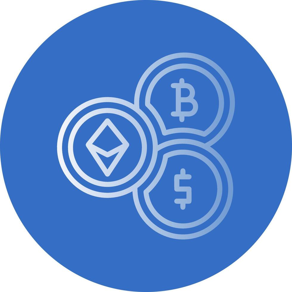 Cryptocurrency Vector Icon Design