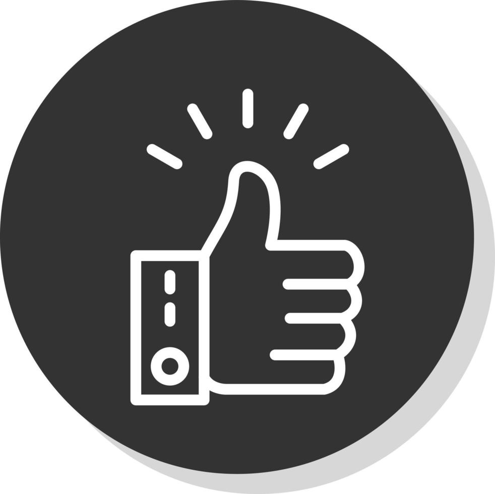 Thumbs Up Vector Icon Design