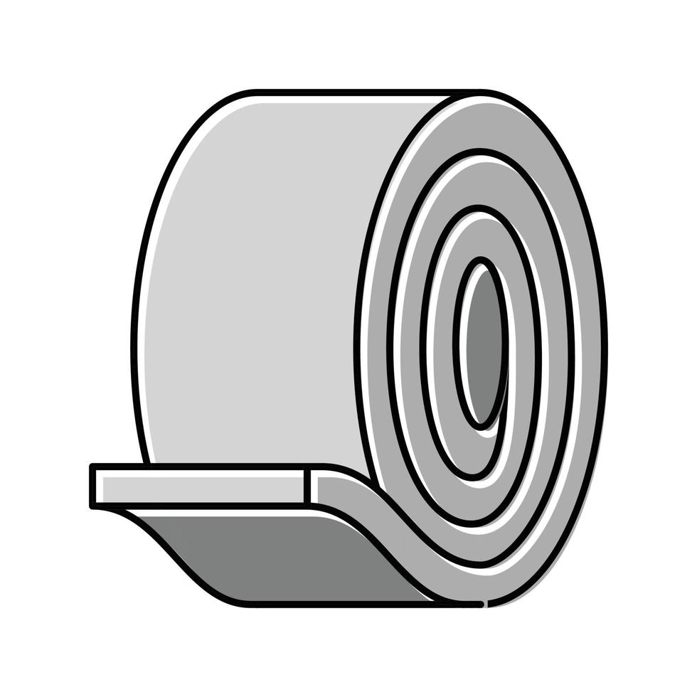 bobina acero producción color icono vector ilustración
