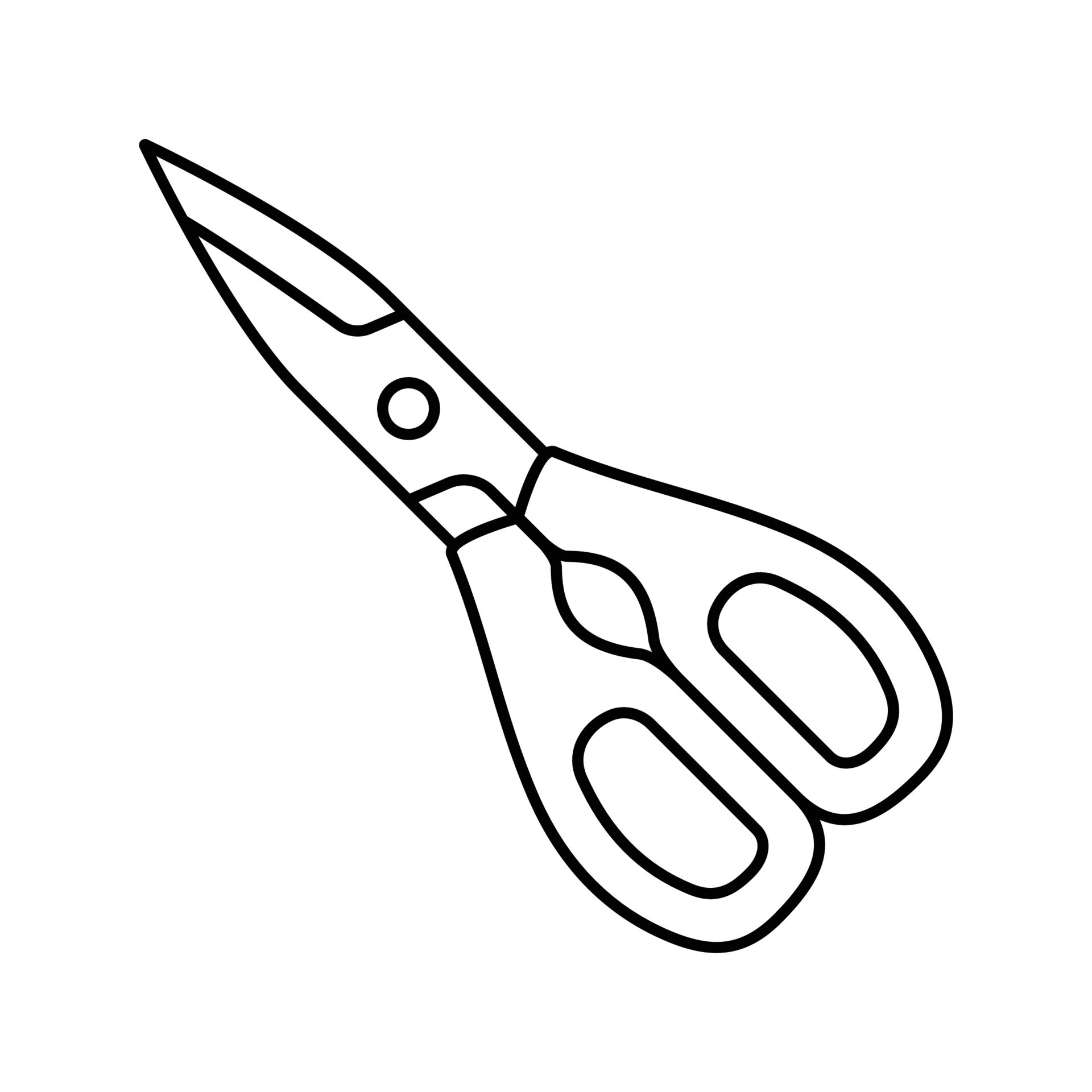kitchen shears line icon vector illustration 21157822 Vector Art at