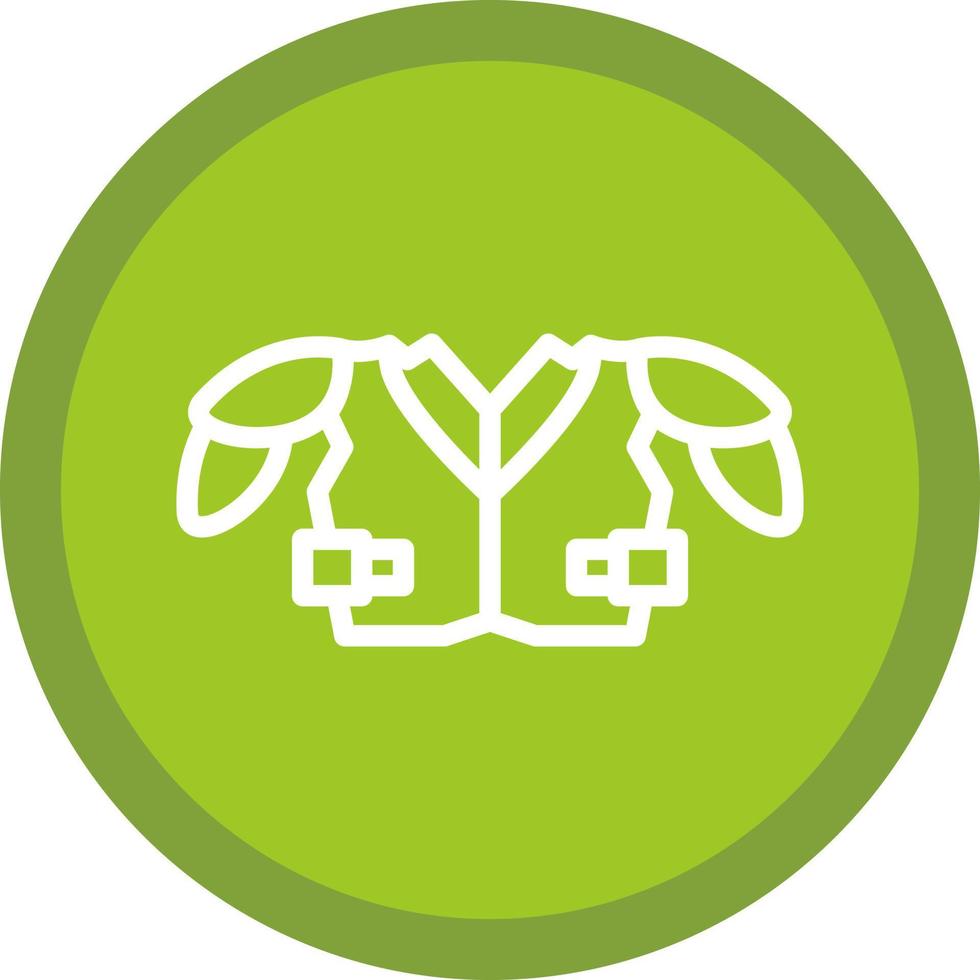 Shoulder Pads Vector Icon Design