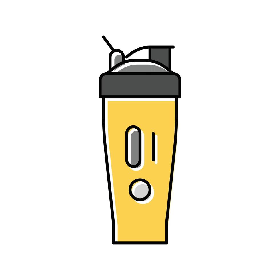 bottle fitness sport color icon vector illustration