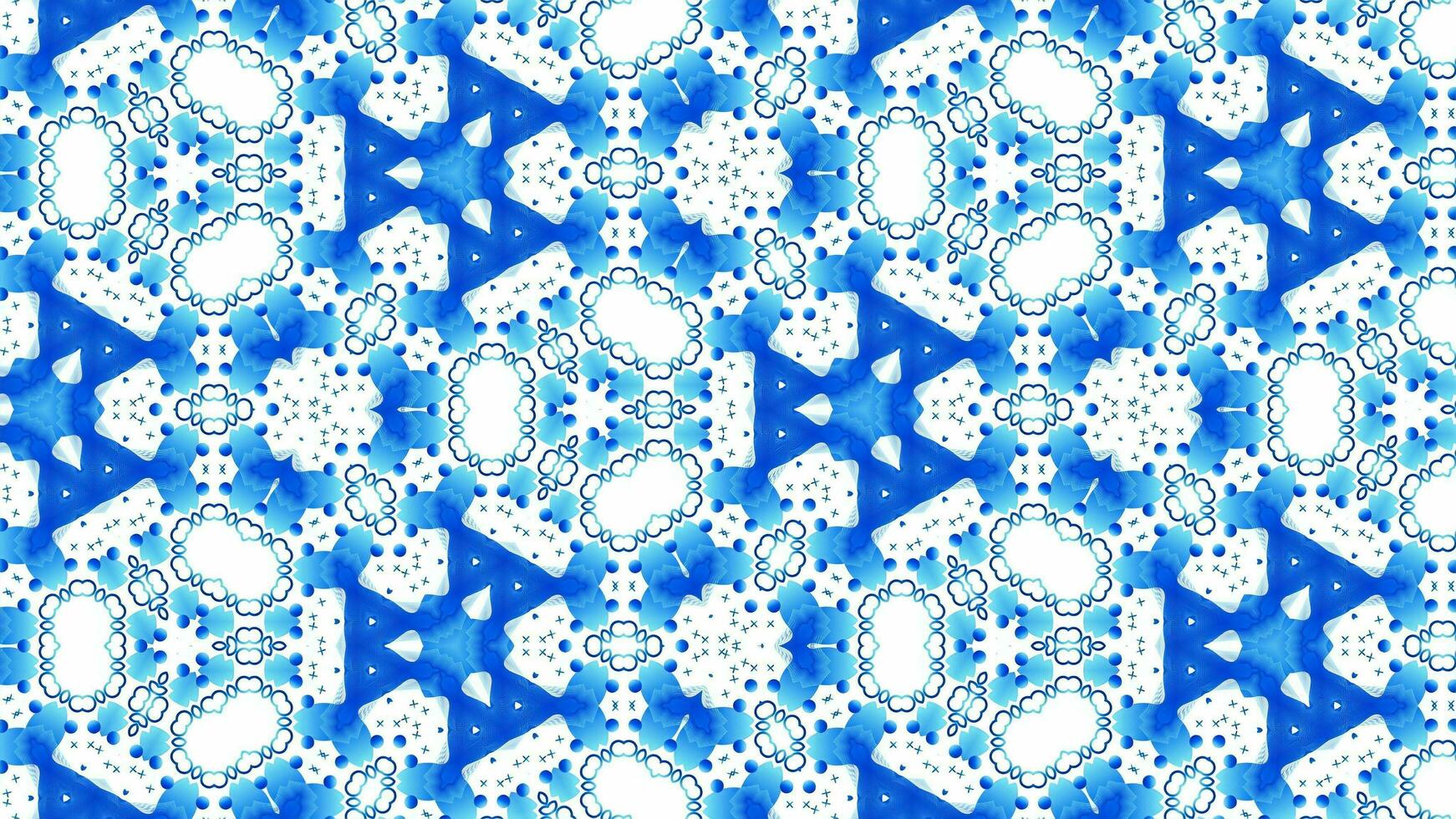3D illustration of multicolored shiny kaleidoscope ornament photo