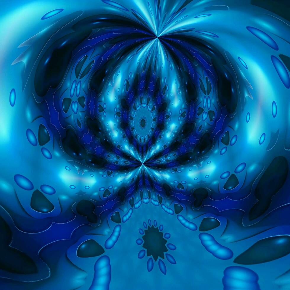 3D illustration background of multicolored shiny kaleidoscope ornament photo