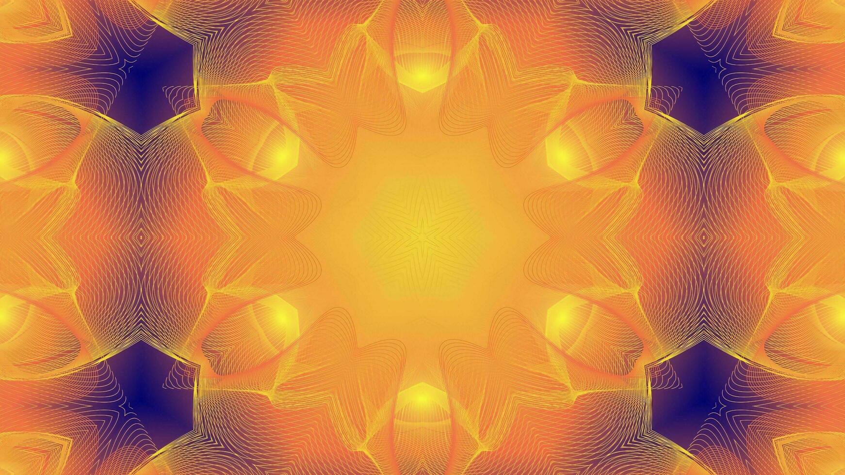3D illustration background of multicolored shiny kaleidoscope ornament photo