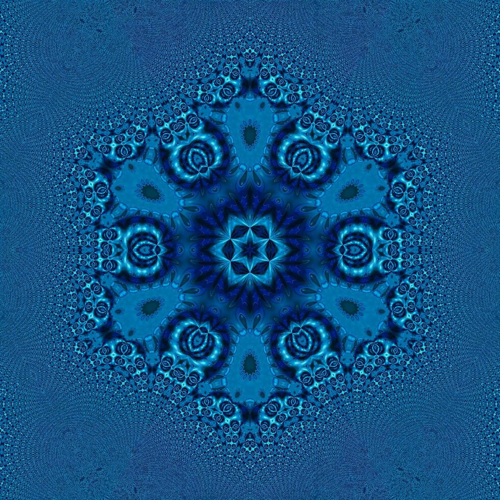 3D illustration background of multicolored shiny kaleidoscope ornament photo