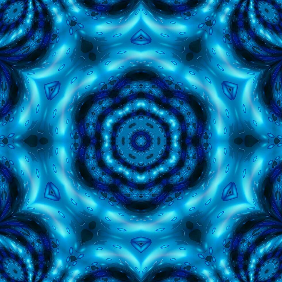 3D illustration background of multicolored shiny kaleidoscope ornament photo
