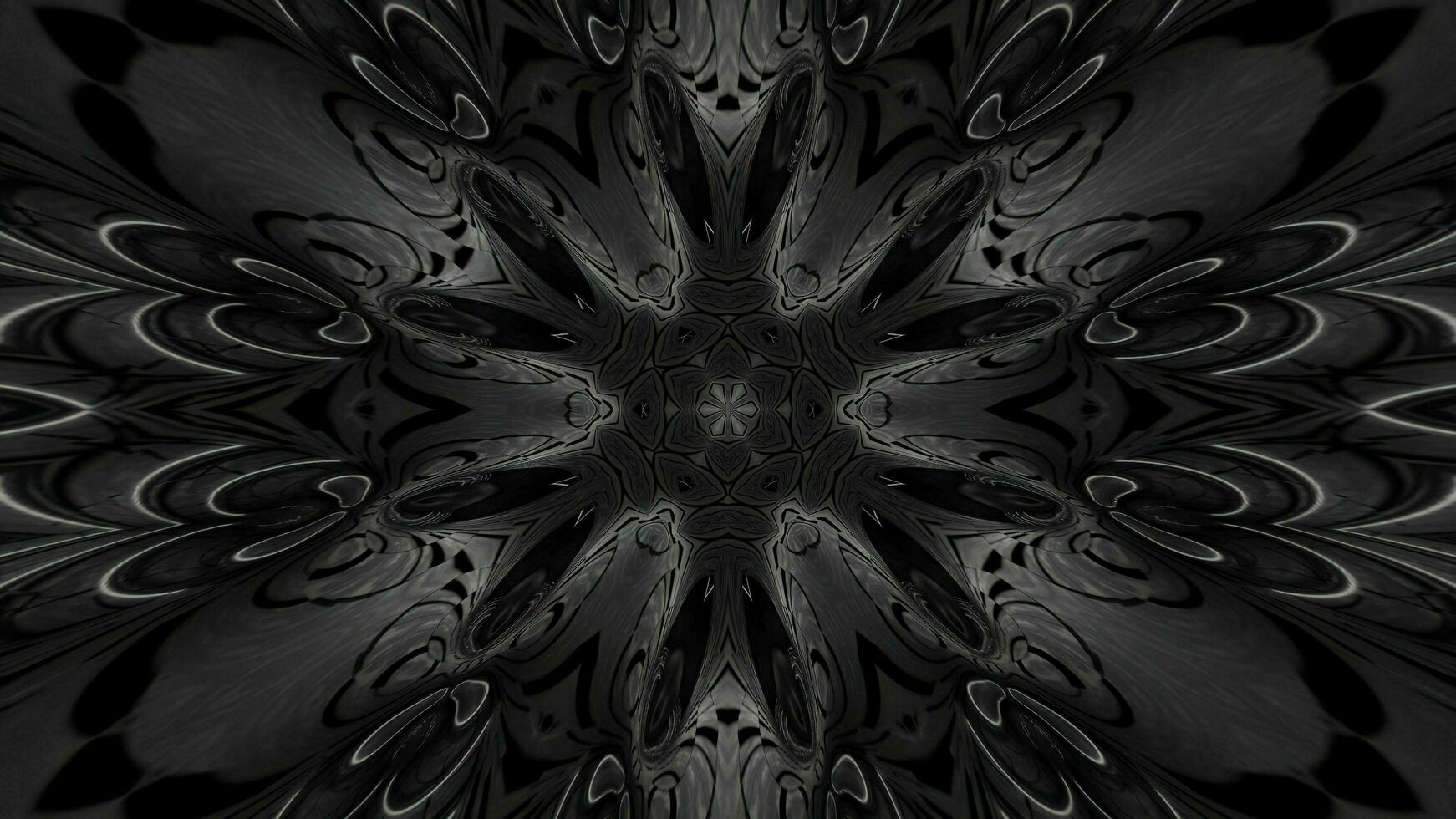 3D illustration background of multicolored shiny kaleidoscope ornament photo