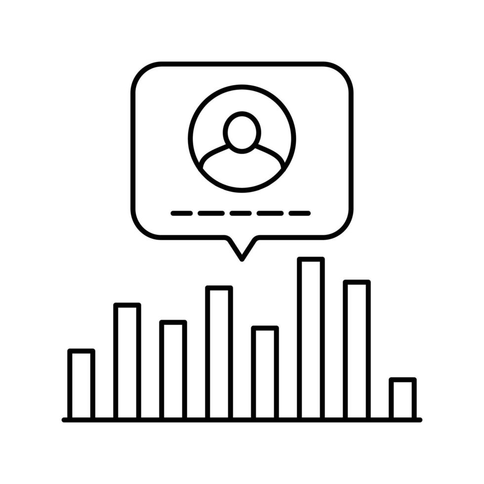 rating customer review line icon vector illustration