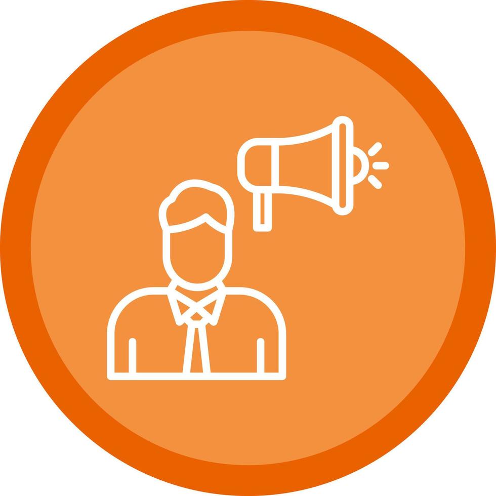Shouting Vector Icon Design
