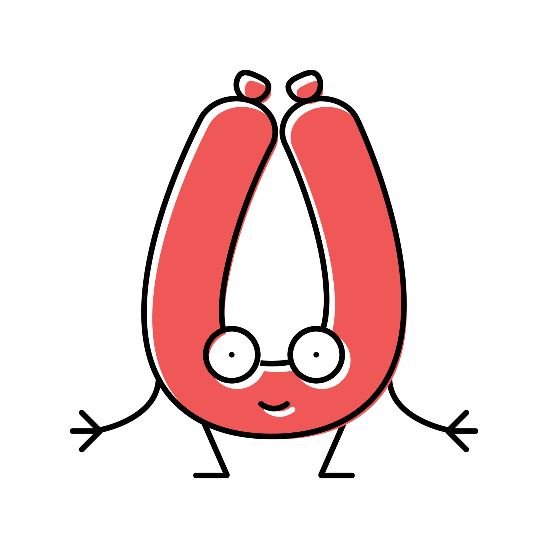 kielbasa meat character color icon vector illustration 21159041 Vector