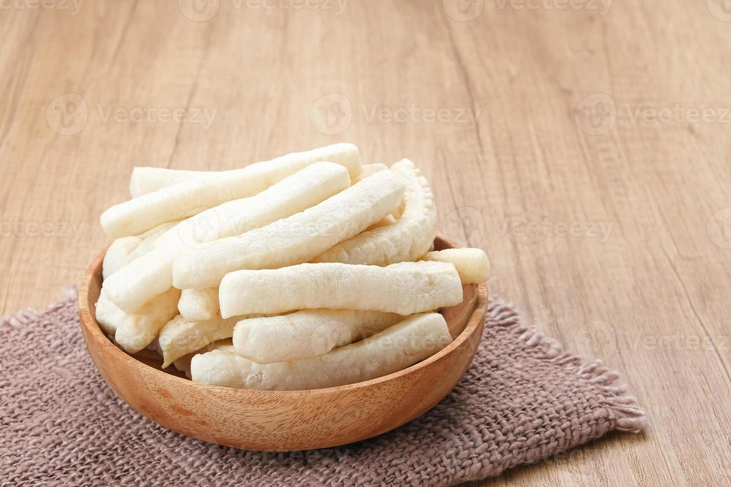 Krupuk or Kerupuk, Indonesia traditional crackers, made of flour and spices photo