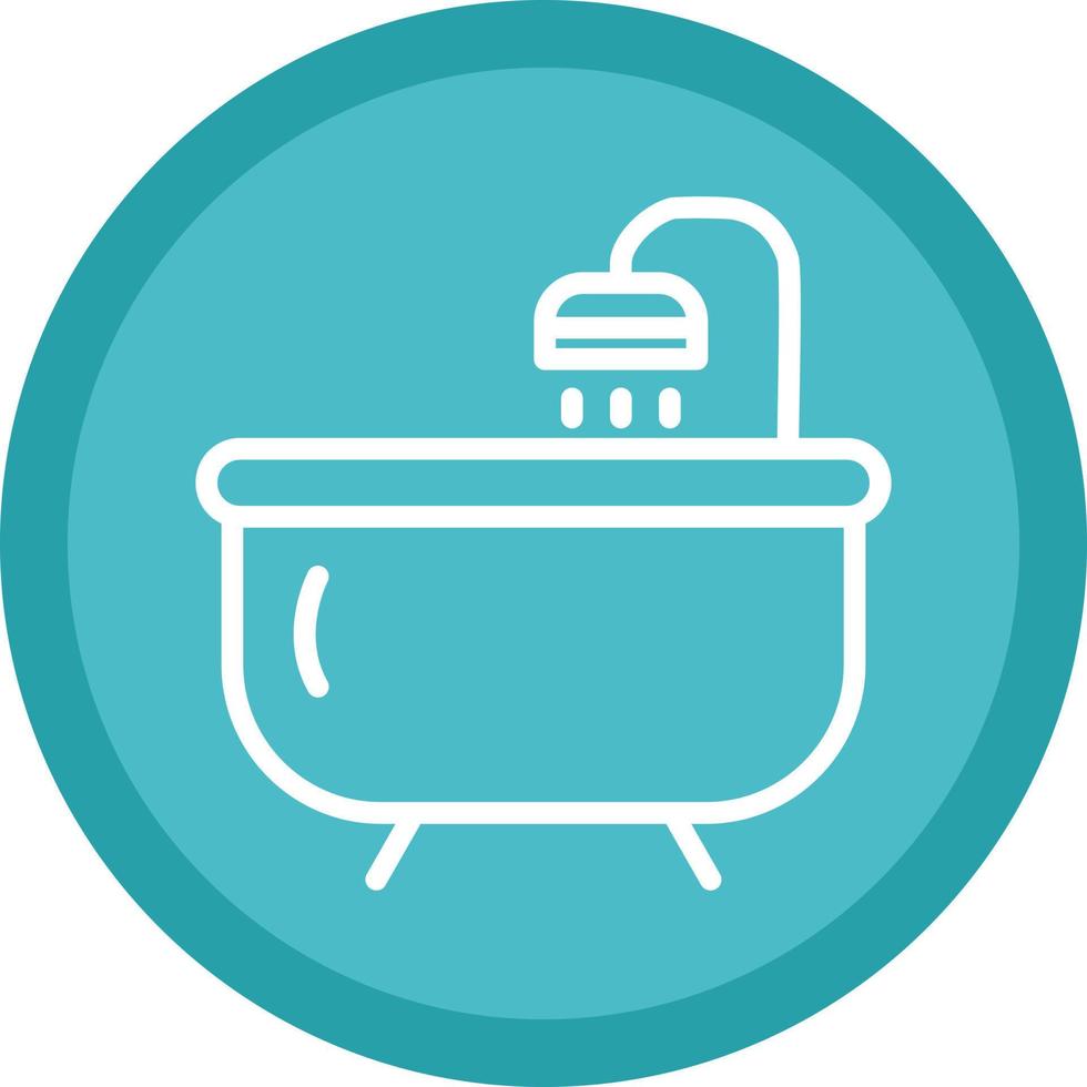 Bathtub Vector Icon Design