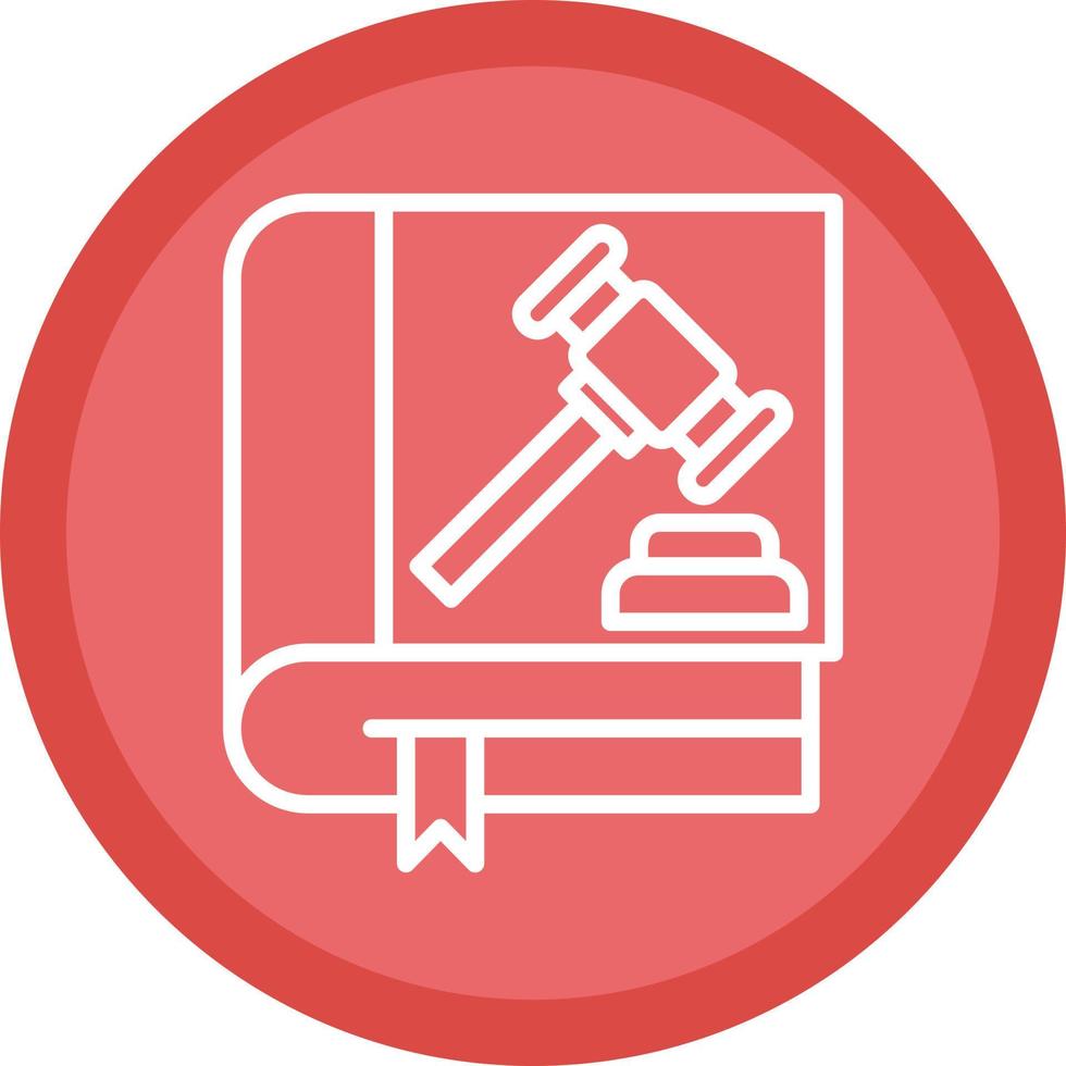 Law Book Vector Icon Design