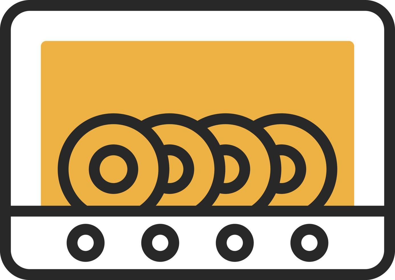 Dish Washer Vector Icon Design