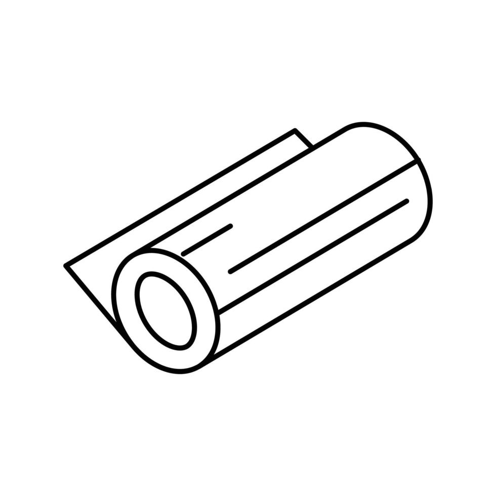 foil copper metal line icon vector illustration