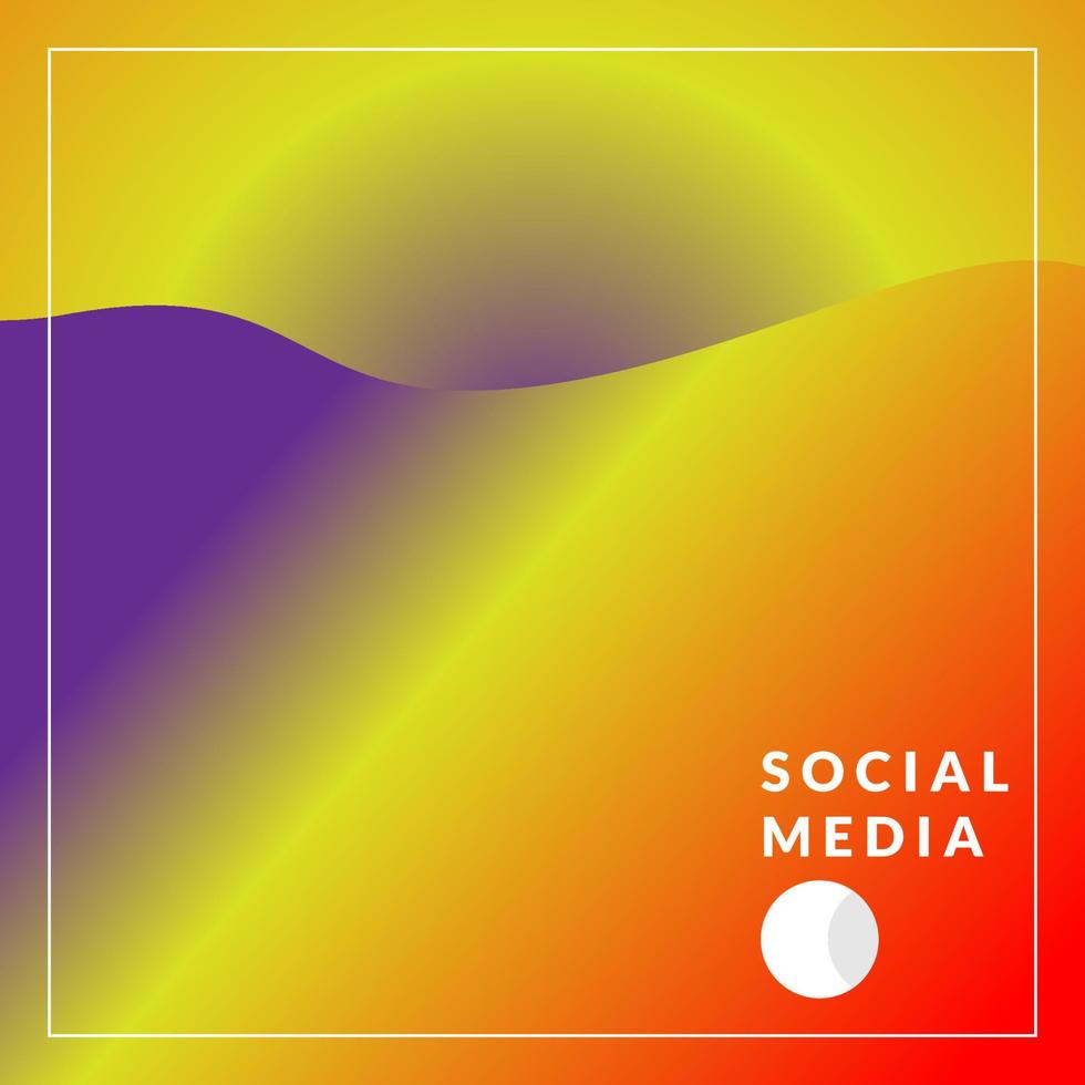 Vector colorful abstract gradient background for social media template, banner, poster, and flyer free
