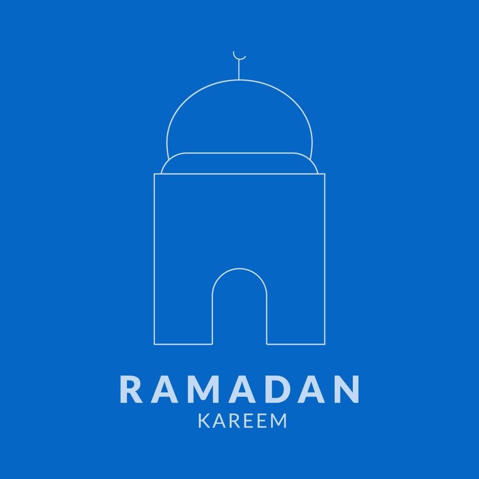 Ramadan Kareem vector illustration background for greeting